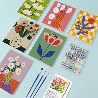 Kit de Pintura al Óleo Digital DIY - Paisajes y Flores - Image 4