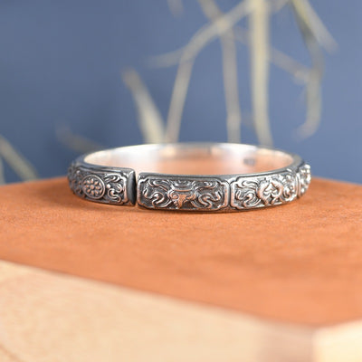 Pulsera de Plata 999 Estilo Antiguo Tailandés para Mujer - Image 11
