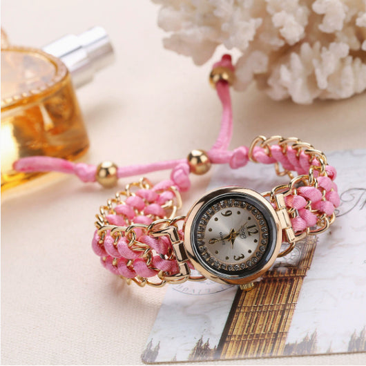 Reloj de Moda Casual para Mujer con Cadena de Cuerda Tejida y Movimiento de Cuarzo - Image 23