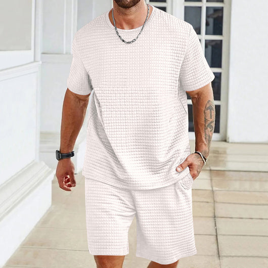 Conjunto Deportivo Casual: Playera y Shorts de Color Liso - Image 26