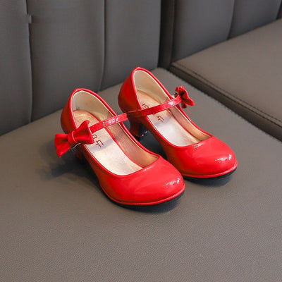 Tacones Altos Brillantes con Moño para Niñas - Image 7