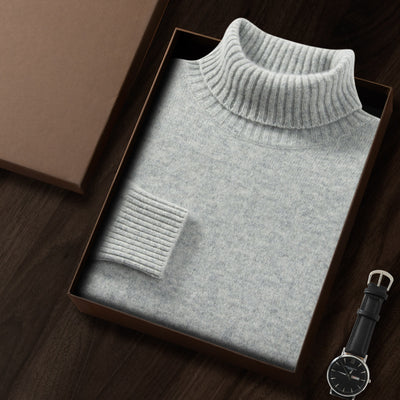Suéter Básico Holgado con Cuello Alto - Image 11