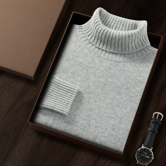 Suéter Básico Holgado con Cuello Alto - Image 11