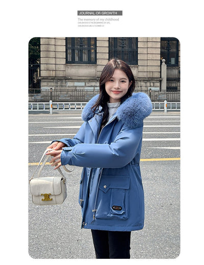 Parka Corta Ajustada a la Cintura para Mujer - Image 14