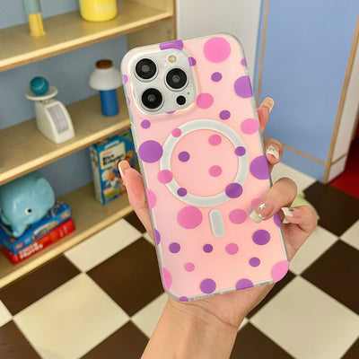Funda Magnética para Teléfono con Diseño de Puntos - Image 5