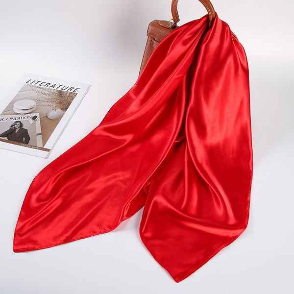 Pañuelo de Seda Artificial 90cm Satinado Brillante - Elegancia Pura