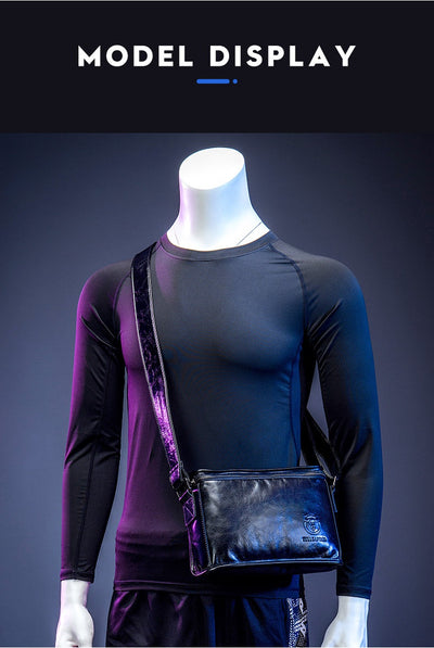Bolso Bandolera Cuero Hombre Pequeño Cuadrado Horizontal - Image 22