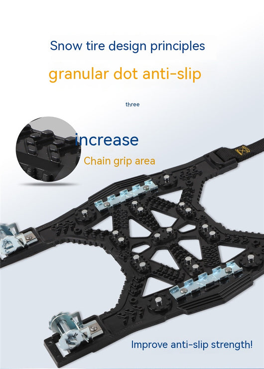 Cadenas de Tracción Universal para Neumáticos - Acero Antideslizante para Auto y SUV - Image 6