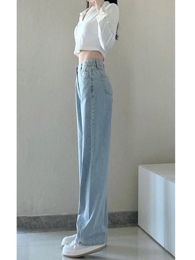 Pantalones Largos de Verano Estilo Retro con Caída Relajada - Image 10
