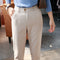 High-Waisted Slim-Fit Casual Pants