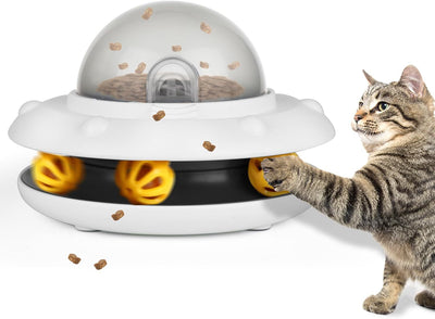 Comedero Interactivo UFO para Gatos - Juguete Educativo y Puzzle 2 en 1 - Image 8