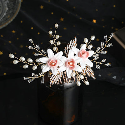 Tocado de Flores de Cristal Hecho a Mano - Elegancia y Estilo - Image 9