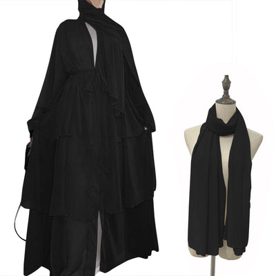 Cardigan Elegante de Tres Capas en Chifón - Estilo Europeo y Americano - Image 2