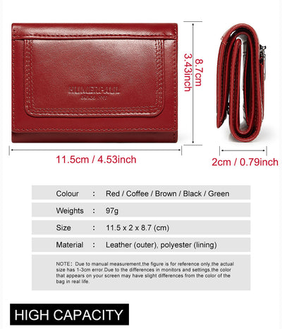 Billetera Multifuncional de Cuero Genuino con Compartimentos y Cierre - Image 16