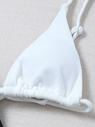 Bikini de Color Sólido Clásico - Estilo Europeo Moderno - Image 15