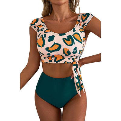 Bikini Cintura Alta con Corte Dividido para Mujer - Image 6