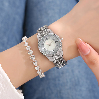 Reloj de Pulsera Elegante de Lujo con Diamantes Incrustados y Superficie de Cielo Estrellado para Mujer - Image 6