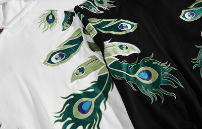 Sudadera con Capucha y Bordado de Pavo Real para Hombre - Image 12