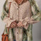 Women's Plaid Shirt with Ripped Details and Ruffles