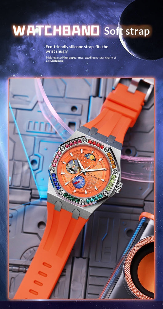 Reloj Mecánico Luminoso Impermeable Hombre - Serie Cielo Estrellado - Image 21