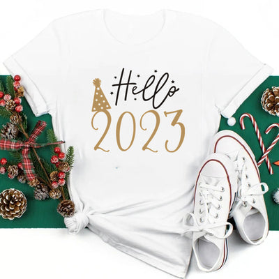 Camiseta Estampada de Manga Corta para Fiestas Anuales - Unisex - Image 28