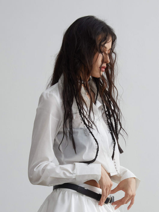 Camisa Corta de Algodón Blanco - Comodidad y Estilo - Image 3