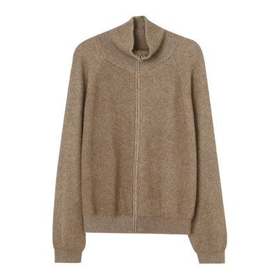Cardigan Suelto con Cierre de Cremallera para Mujer - Tejido Acogedor - Image 4