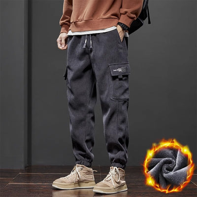 Pantalones Casuales Holgados Forrados en Fleece - Calidez y Estilo - Image 9