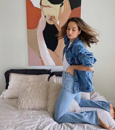 Jeans Retro Slim Micro Acampanados para Mujer - Estilo Europeo y Americano - Image 15