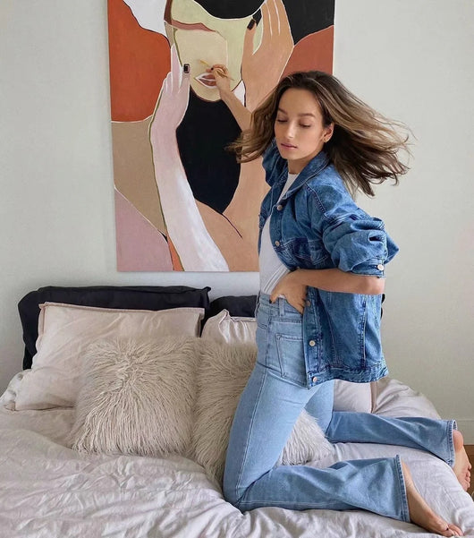Jeans Retro Slim Micro Acampanados para Mujer - Estilo Europeo y Americano - Image 15