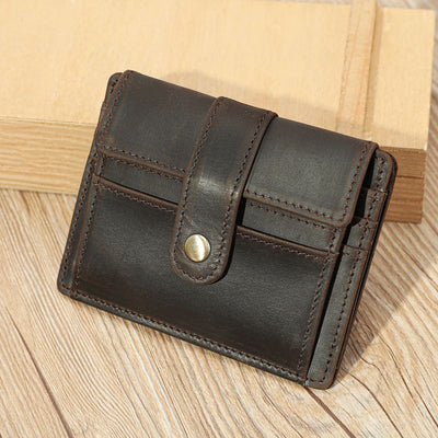 Cartera Minimalista de Cuero para Monedas y Tarjetas de Transporte - Image 9