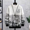 Suéter Hip Hop Patchwork Cuello Redondo para Hombre