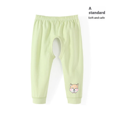 Pantalones de Algodón Puro con Abertura Frontal para Bebé Niño - Image 10