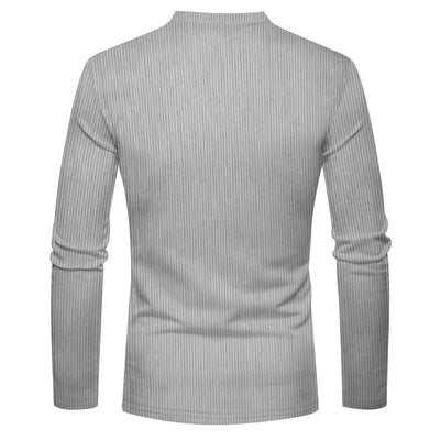 Henley de Pana para Hombre - Ajuste Slim, Manga Larga, Diseño Minimalista - Image 18