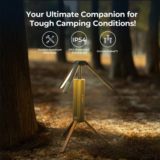Linterna de Camping Telescópica Portátil con Trípode Plegable