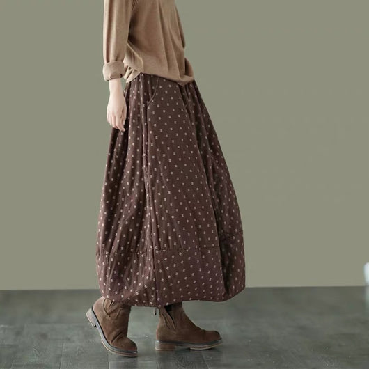 Falda Elástica Estampada Talla Grande para Mujer - Image 3