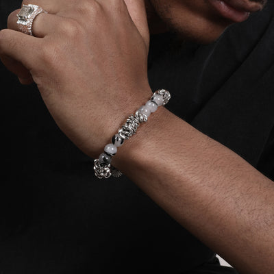 Pulsera Hip Hop Negra con Cristales Incrustados - Image 7
