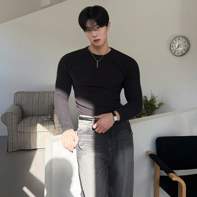 Camiseta Manga Larga Cuello Redondo Ajustada - Base Layer Otoño Hombre - Image 3