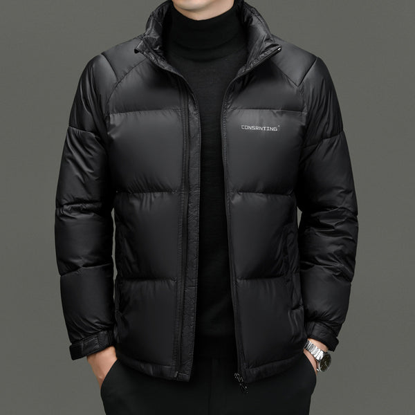 Abrigo de Lujo para Hombre con Cuello Alto y Aislamiento Superior