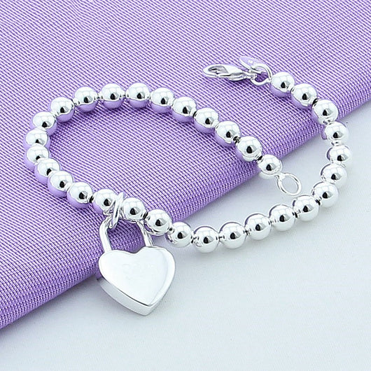 Pulsera de Plata 925 con Candado de Corazón - Image 6