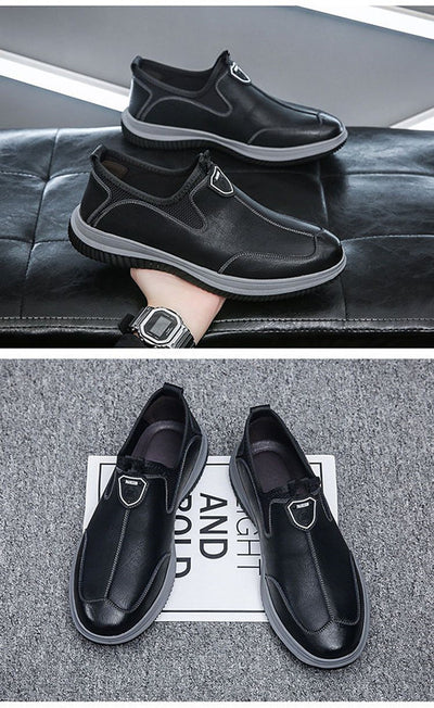 Zapatos de Cuero Suave Estilo Británico Transpirables para Hombre - Image 12