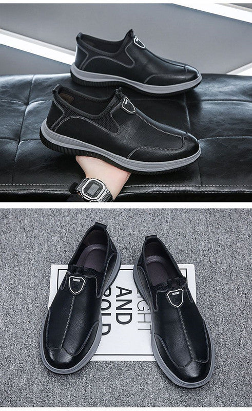 Zapatos de Cuero Suave Estilo Británico Transpirables para Hombre - Image 12