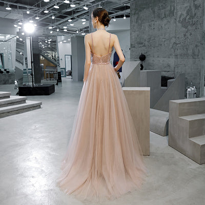 Vestido de Noche Elegante Alta Costura con Detalles Sofisticados - Image 5