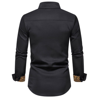 Camisa Manga Larga Combinada para Hombre - Image 4