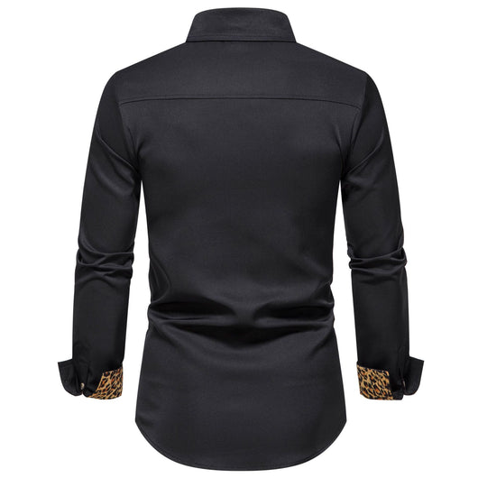 Camisa Manga Larga Combinada para Hombre - Image 4