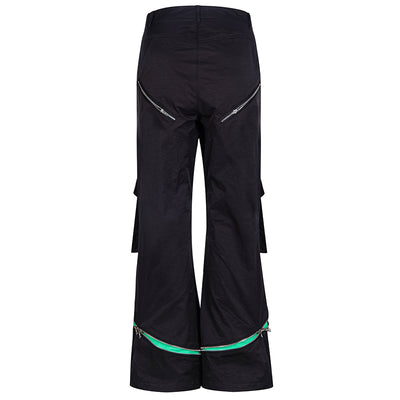 Pantalones de Rendimiento con Cierre Oculto y Detalles en Contraste - Image 4
