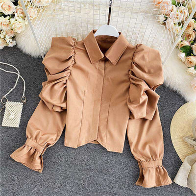 Blusa Retro Elegante con Mangas Abullonadas - Image 18