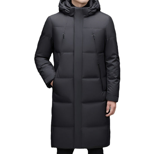 Chaqueta Acolchada de Pato con Gorro Desmontable - Abrigo Cálido Hombre - Image 5
