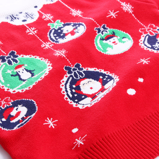 Suéter Navideño Árbol Doble Capa para Niños - Abrigo Cálido Tejido - Image 10
