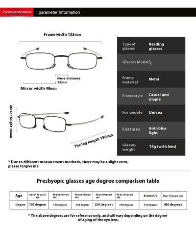 Gafas de Lectura Retráctiles Plegables y Portátiles - Image 9